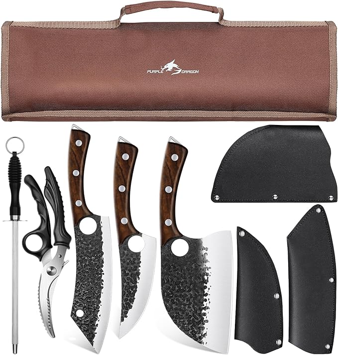 Purple Dragon Butcher Knife Set by PurpleDragon
