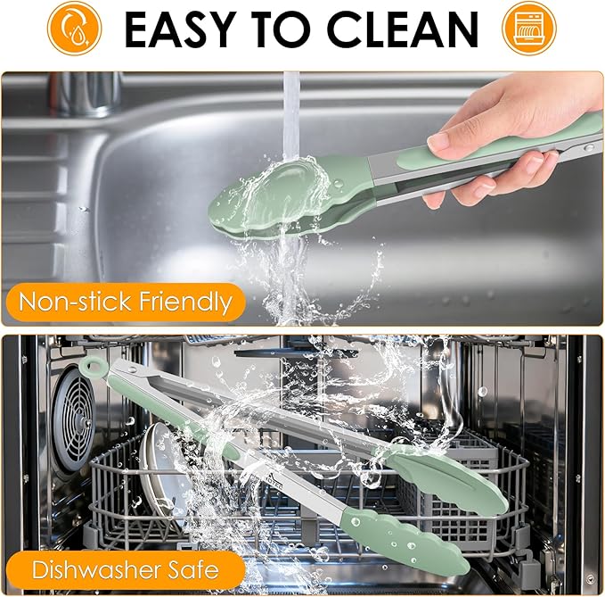 Hotec Mini Silicone Kitchen Tongs - Image 6