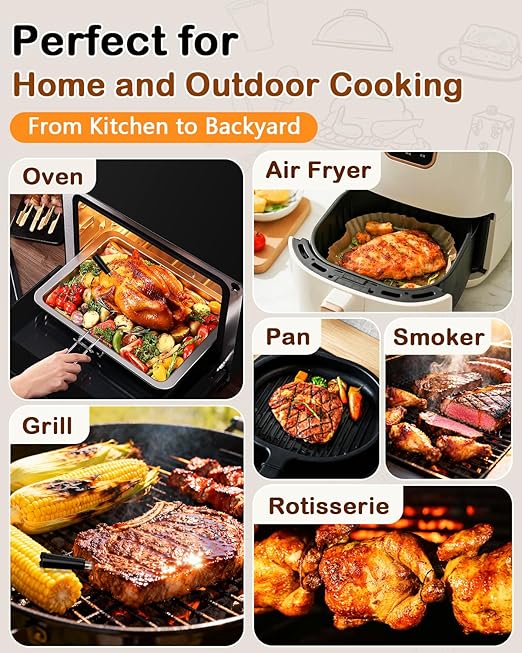 ±0.5°F Accuracy Shows Real-Time Temp Wireless Meat Thermometer: Smart 900ft - Image 6