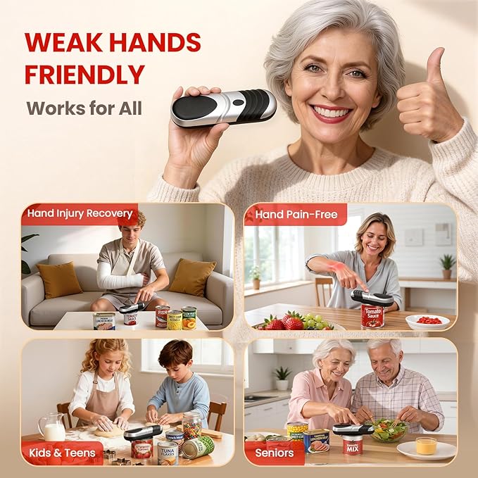 Electric Can Opener One Touch Automatic Can Opener - Image 5