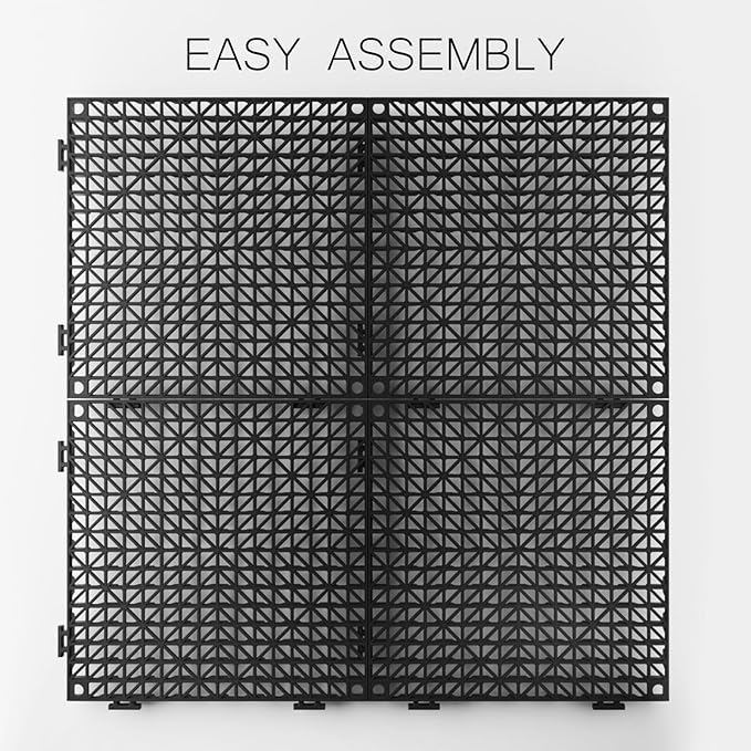 Tioncy 30 Pcs Bar Countertop Supplies Interlocking Mats 12 x 12 Inch Rubber - Image 4