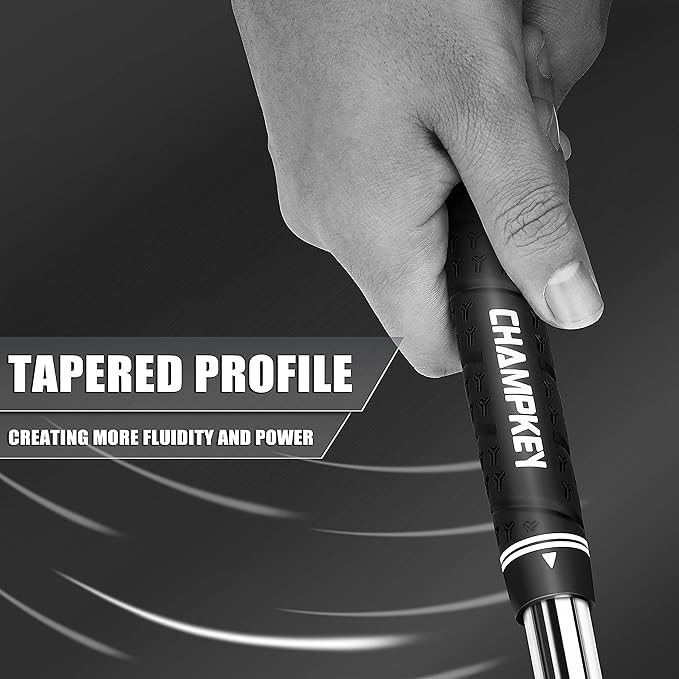 ++Champkey CHAMPKEY 3 Pack WRAP-Y Rubber Golf Grips - High Feedback and Traction Golf Club Grips（Do Not Includes Solvent and Grip Remove Kit）