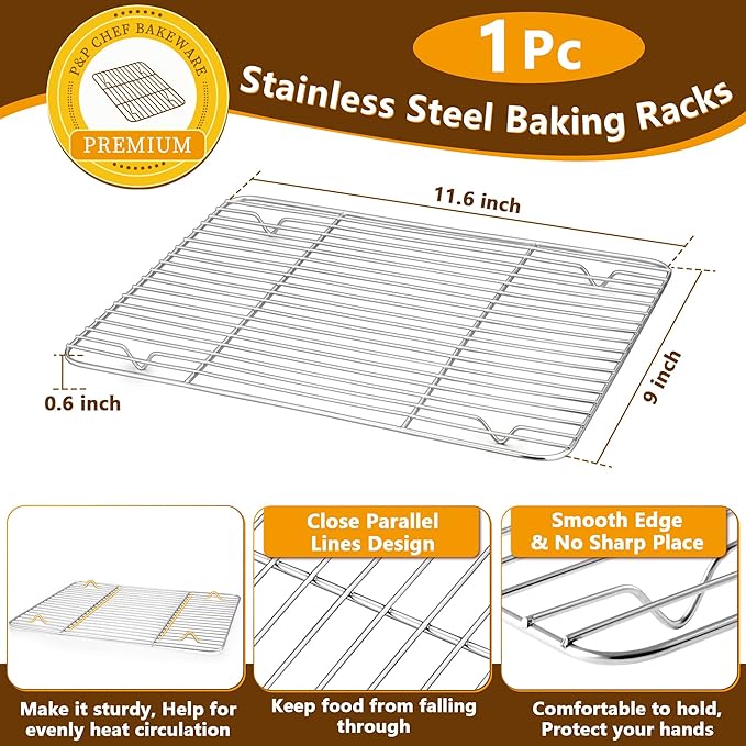 P&P CHEF 12.5 Inch Baking Sheet Pan - Image 3