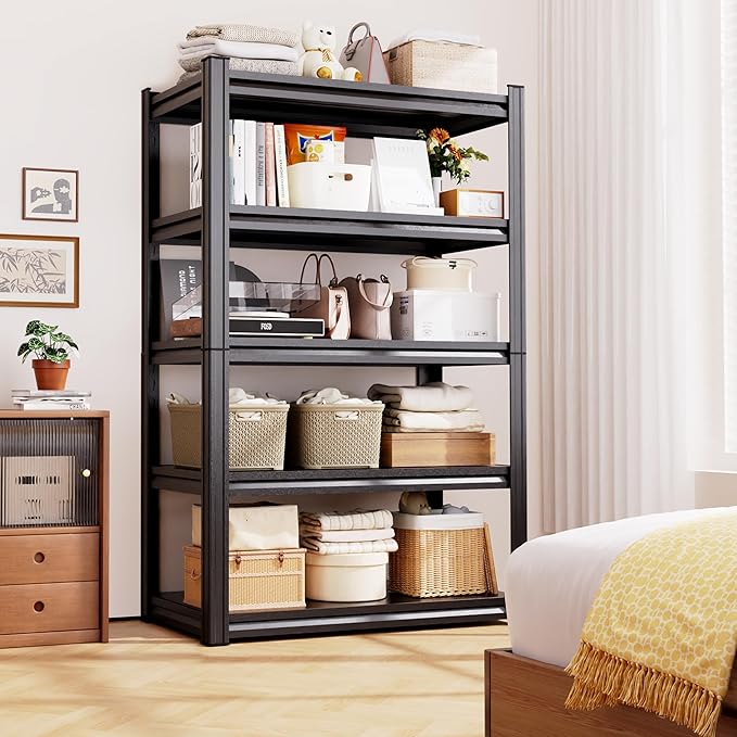71" Hx35 Wx16 DMetal Garage Shelving 5 Tier Storage Shelves, Adjustable Heavy - Image 2