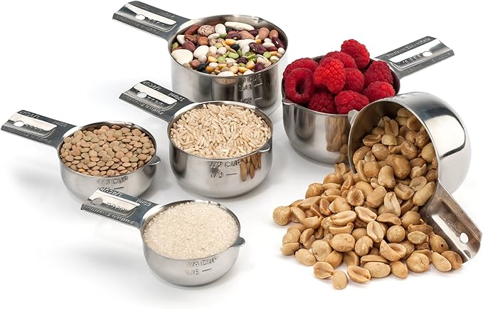 Hudson Essentials Stainless Steel Measuring Cups Set - Image 3