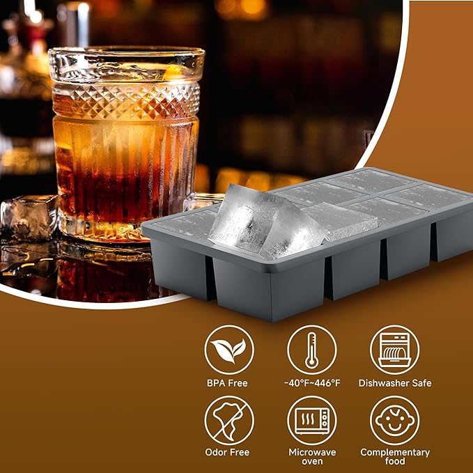 Samuelworld Premium Ice Tray Combo, New Upgraded Large Ice Sphere Maker Ice - Image 5