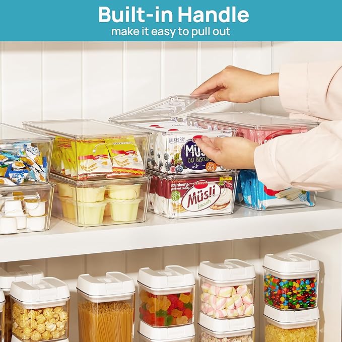 Vtopmart 10pcs Clear Organizers and Storage Bins - Image 6