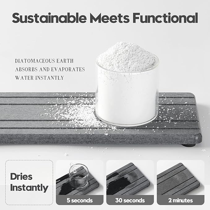 Razborci 2PCS Diatomite Quick Stone Drying Tray Mat - Image 6