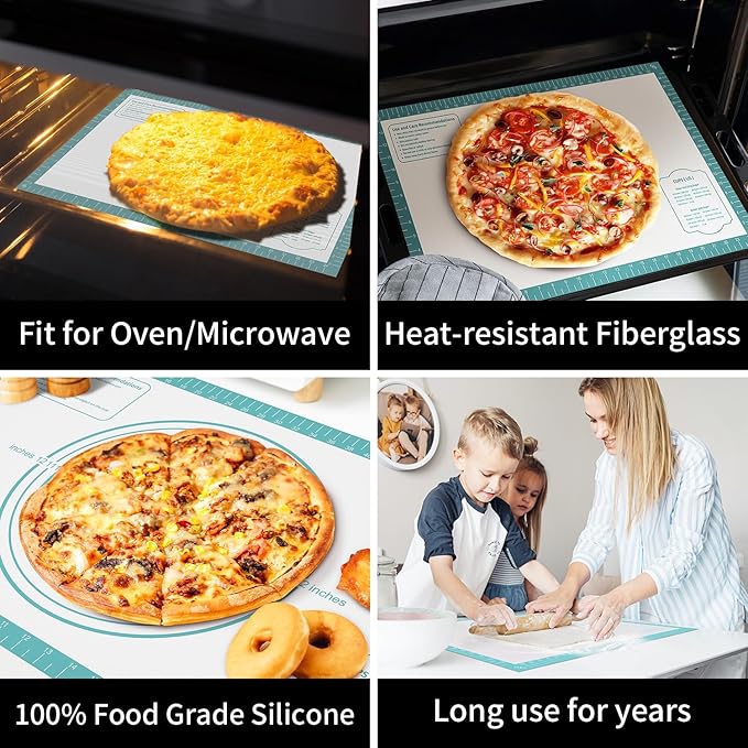 Silicone Pastry Mat for Dough Rolling, Silicone Baking Mat - Image 7