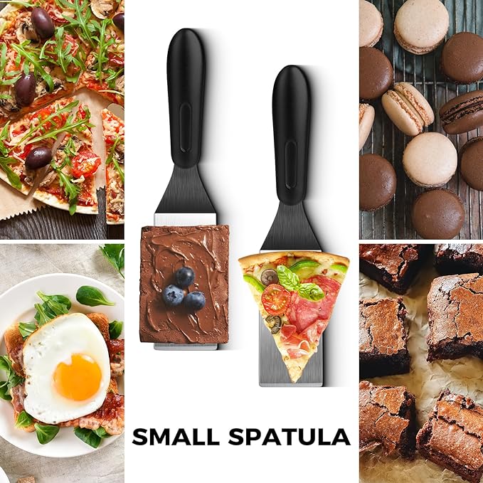 Small Spatula 2 Pieces, Mini Serving Spatula - Image 3