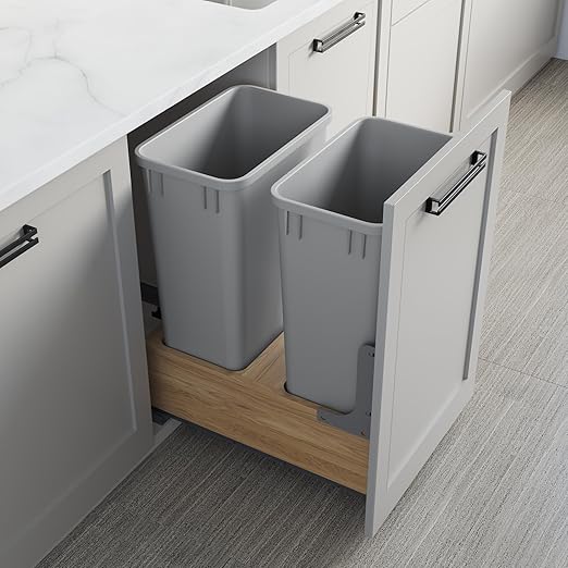 Dowell 50Qt Wastebasket Trash Container, - Image 4