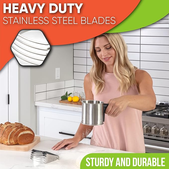 Spring Chef Medium Size Gray Dough Blender - Image 4