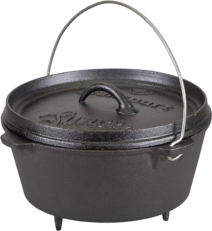 Stansport Pre-Seasoned Cast Iron Dutch Oven by Stansport