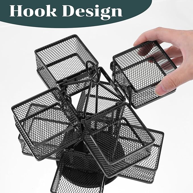 Tea Bag Organizer, Tea Bag Storage Holder Spinning Carousel 96 Teabags Container - Image 4