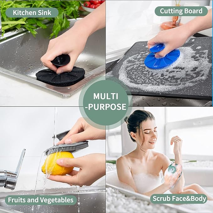 Silicone Sponge, BEAUTAIL Non-Scratch Scrub Sponges - Image 6