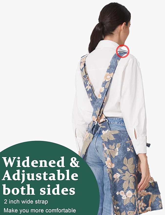Cozy Adjustable Cross Back Aprons - Image 3