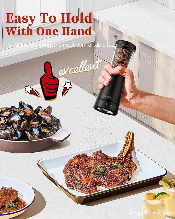 Electric Salt and Pepper Grinder Set - Image 6