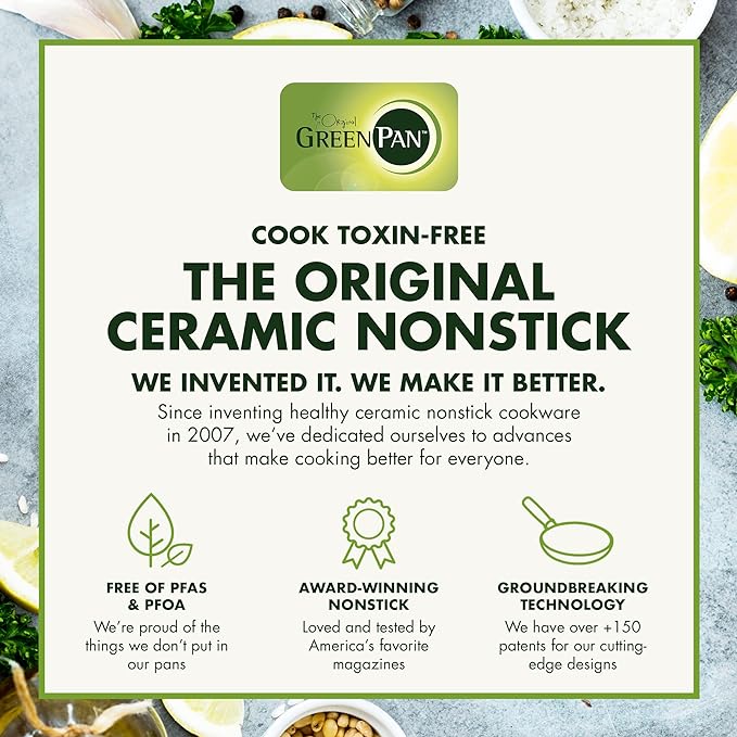 GreenPan Lima Hard Anodized Healthy Ceramic Nonstick 1QT and 2QT Saucepan Pot - Image 7