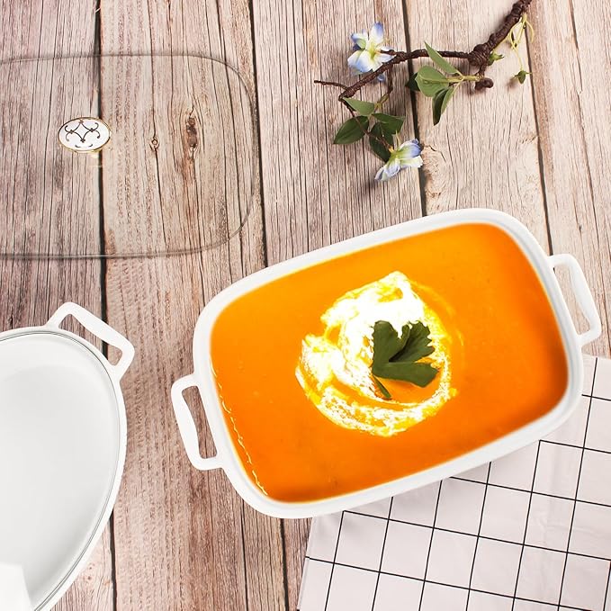 10" x 7" Ceramic Casserole Dish - Image 4