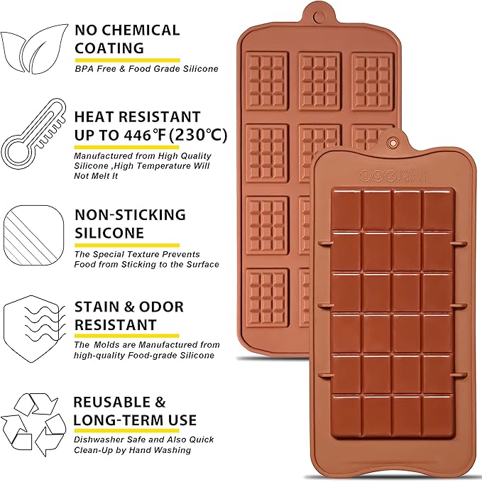 Anaeat Silicone Break Apart Chocolate Molds - Image 5
