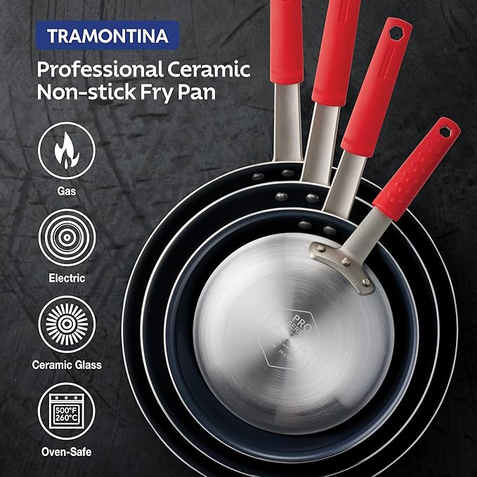 Tramontina Professional 8-Inch Ceramic Non Stick Small Frying Pan, Heavy-Gauge - Image 6