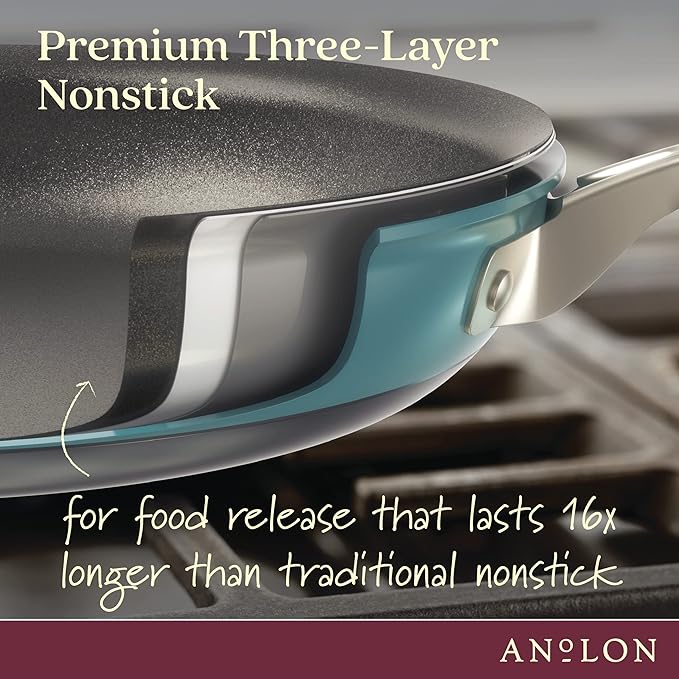 Anolon Achieve Hard Anodized Nonstick Frying Pan/Skillet, 12 Inch - Image 4