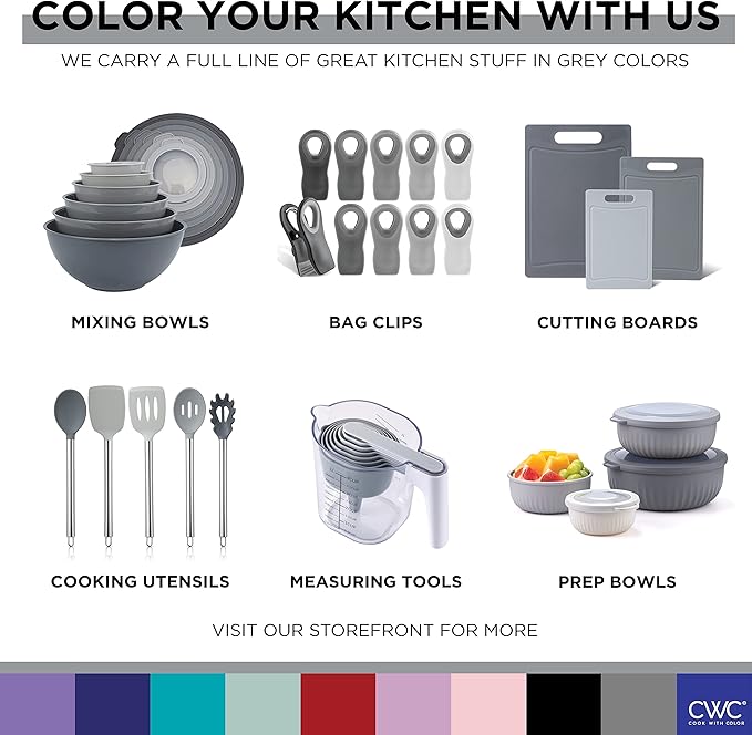 COOK WITH COLOR Mixing Bowls with Lids - Image 9