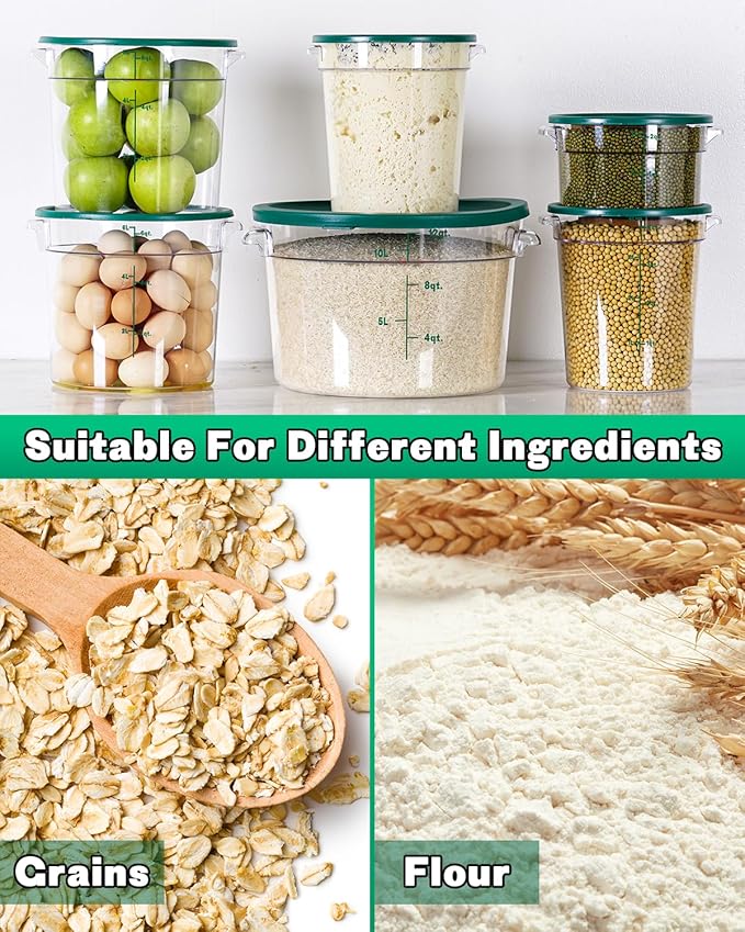 6QT NSF Round Food Storage Containers - Image 4