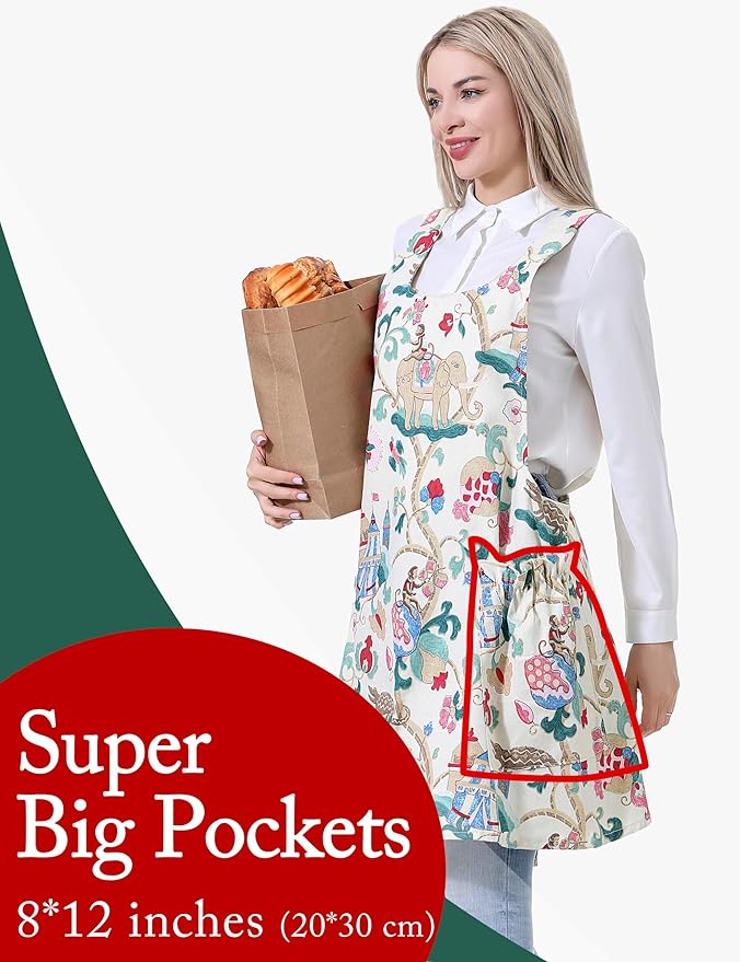 Cozy Adjustable Cross Back Aprons - Image 2