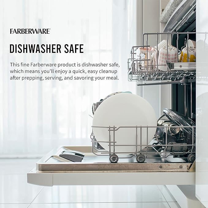 Farberware Extra-Large Plastic Cutting Board, Dishwasher- Safe Poly Chopping - Image 5
