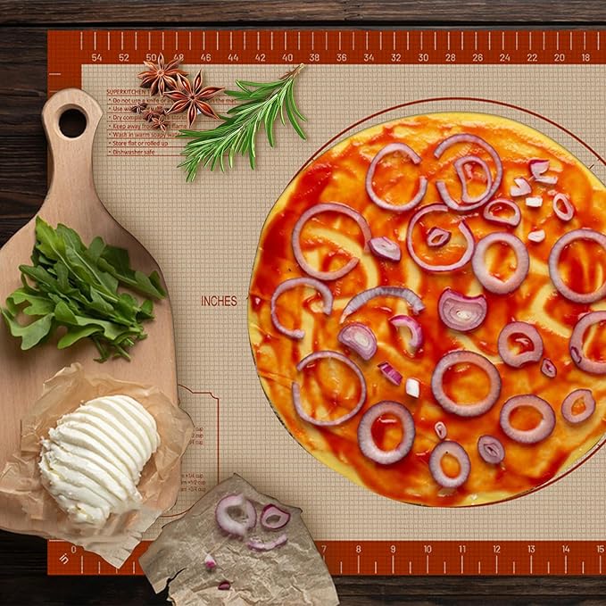 Pastry Mat, 0.7mm Extra Thick 36 x 24 Inches Large Non Stick Silicone Baking Pad - Image 6