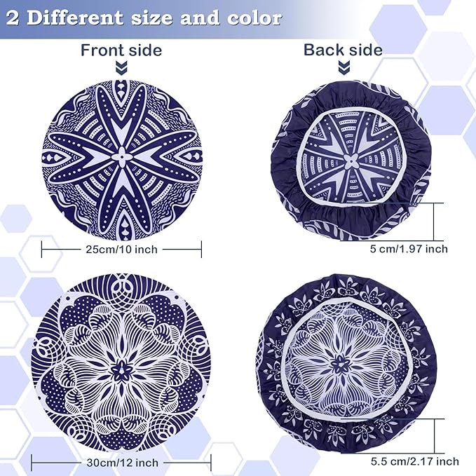 2 Large Reusable Beeswax Bowl Covers - Image 3