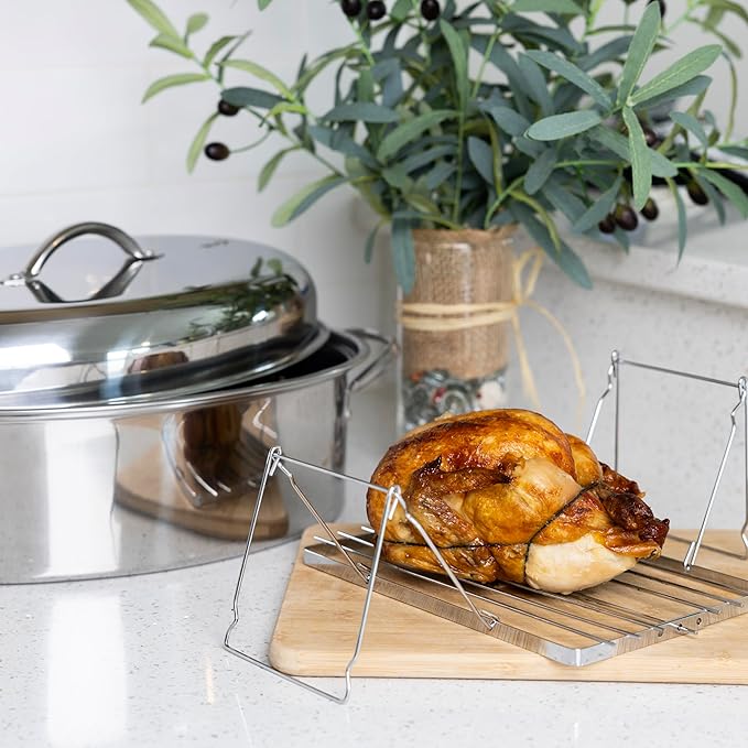 Fox Run Turkey Roasting Rack and Lifter - Image 3