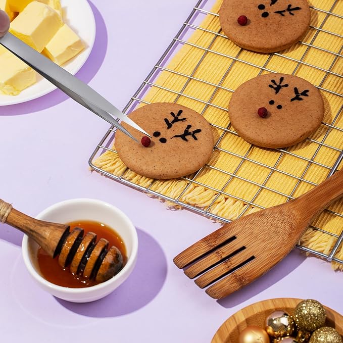 14 Pcs Cookie Decorating Tool Set, Easter Fondant Cake Decorating Brushes - Image 4