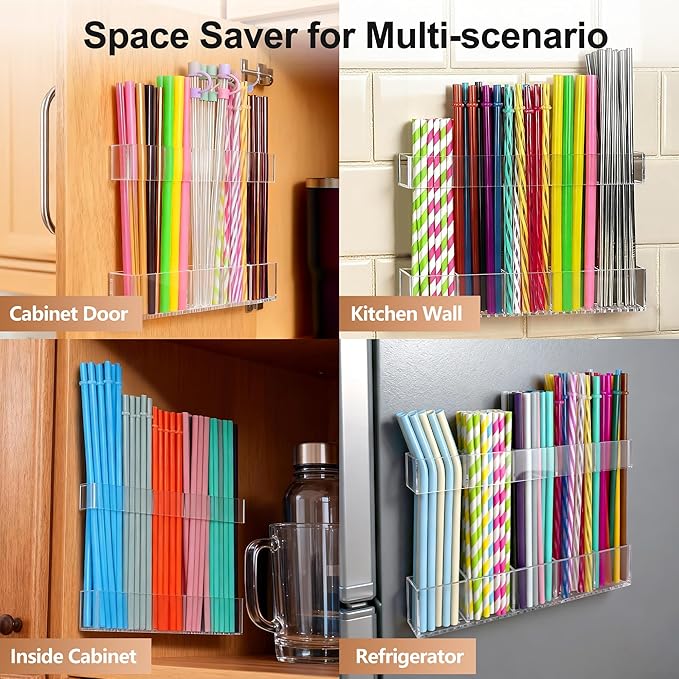 9.5” Large Acrylic Straw Holder - Image 8