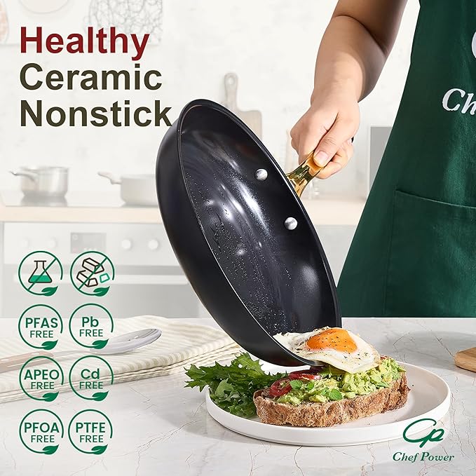 Chef Power Ceramic Cookware Sets, Cookware Set - Image 3