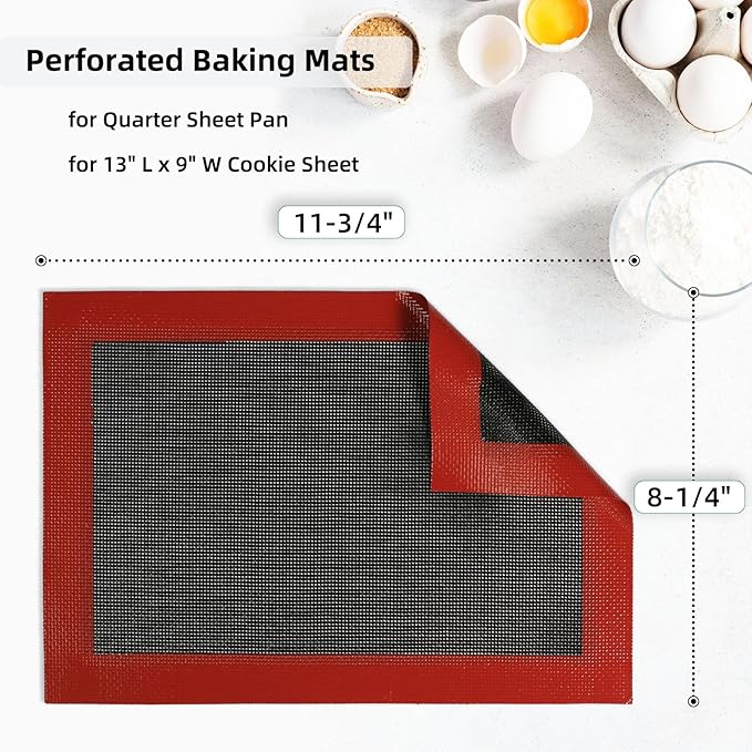 Perforated Silicone Baking Mats - Image 2
