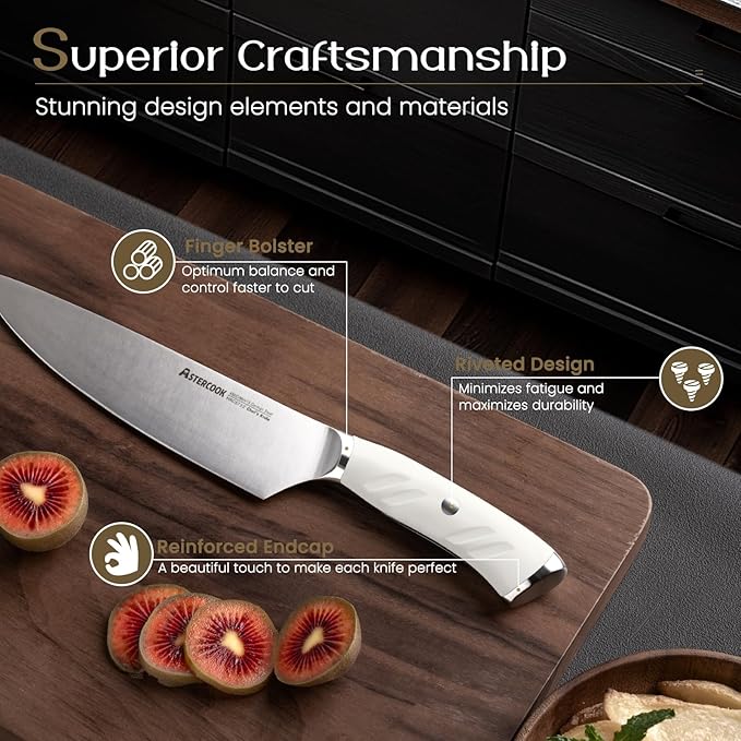 Knife Set, Astercook Kitchen Knife Set - Image 3