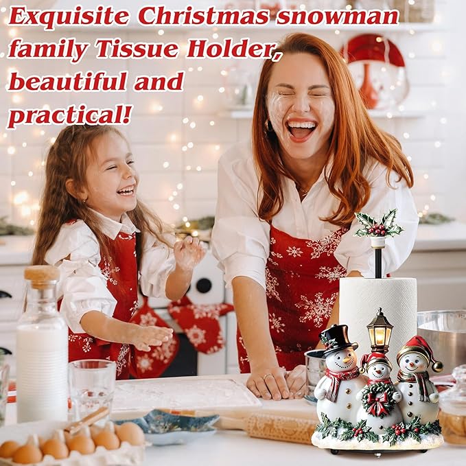 Thyle Winter Snowman Paper Towel Holder - Image 2