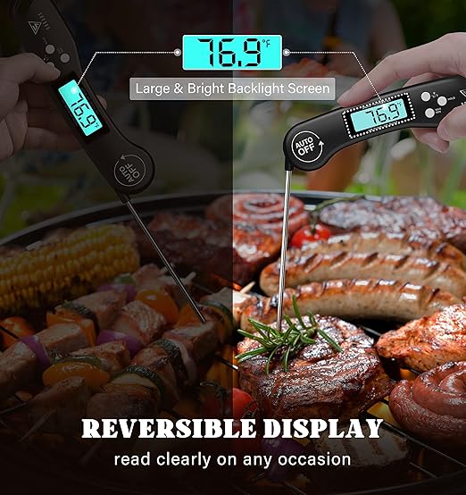 DOQAUS Digital Meat Thermometer, 2 Pack Instant Read Food Thermometer - Image 5
