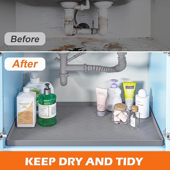 TigeJoy 31" x 22" Under Sink Mats - Image 5