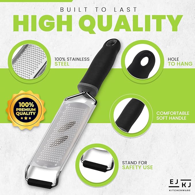 Stainless Steel Ultra Fine Cheese Grater Great - Image 5