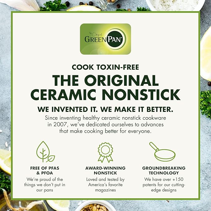 GreenPan Lima Hard Anodized 8" Frying Pan Skillet Nonstick, Ceramic Nonstick - Image 8