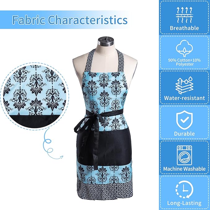 Lovely Flower Pattern Retro Aprons - Image 8