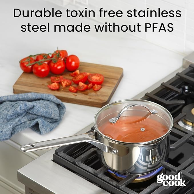 GoodCook Stainless Steel Sauce Pan - Image 3