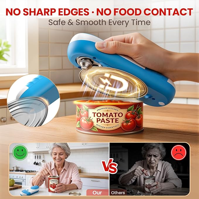 One Touch Electric Can Opener Automatic Can Opener - Image 3