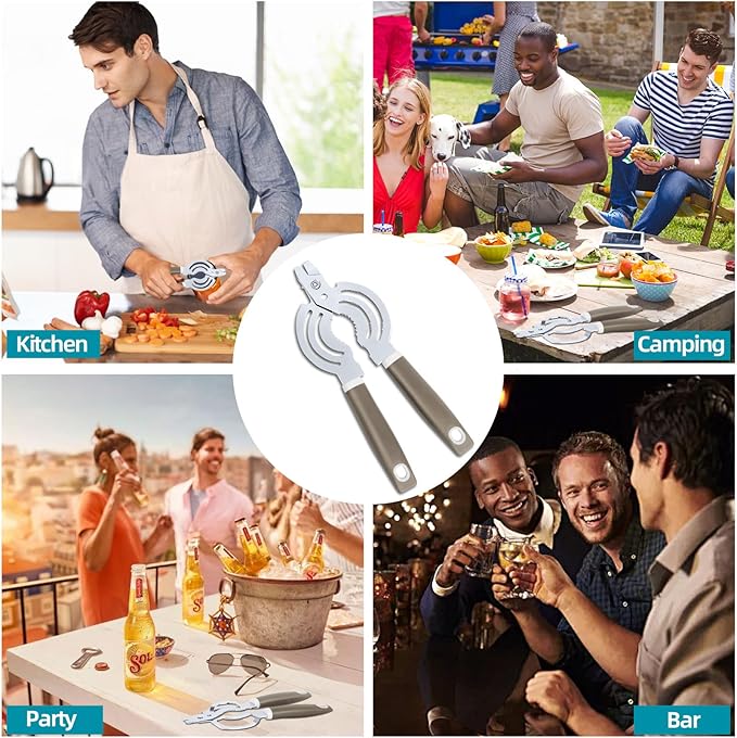 Jar Opener, Stainless Steel Jar Lid Opener, Easy Twist Bottle Opener - Image 8