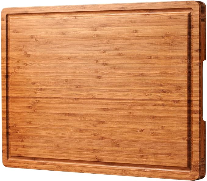 Allsum Extra Large Carbonized Bamboo Wood Cutting Boards by ALLSUM