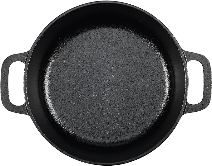 Amazon Basics Pre-Seasoned Cast Iron Mini Dutch Oven Pot - Image 3