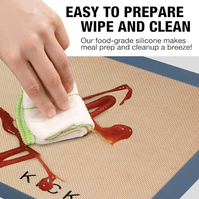 Silicone Baking Mat Large Set 4 Half Sheet-Silicone Bakeware Mat - Image 3